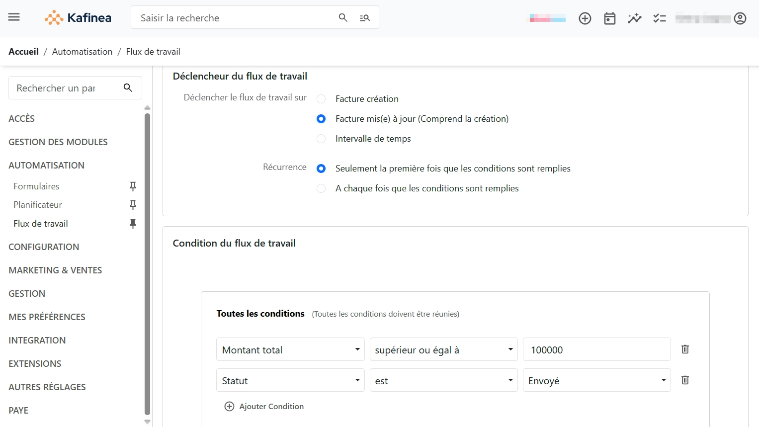 workflow capture kafinea
